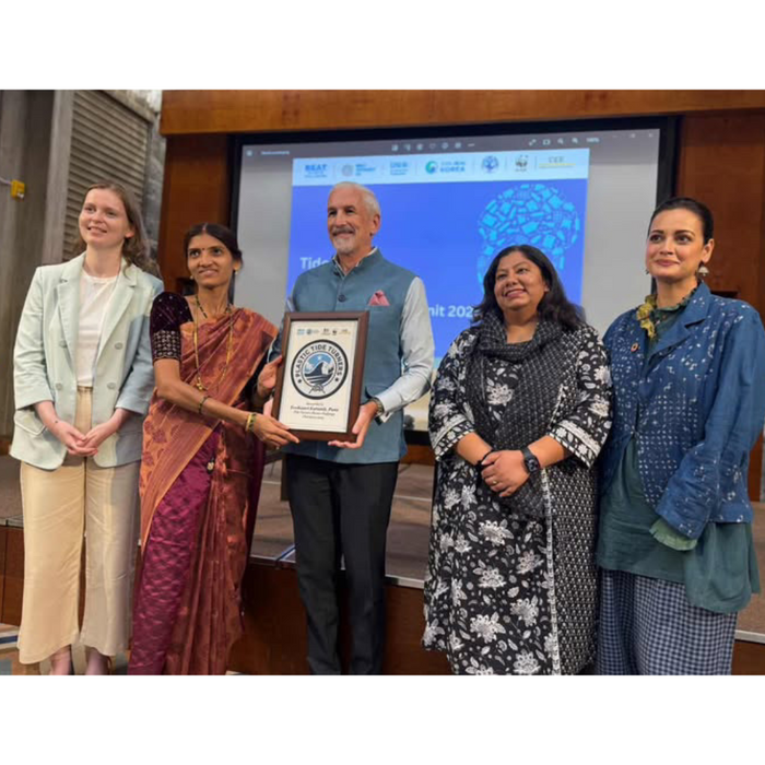 EcoKaari Awarded Tide Turners Plastic Challenge Champion 2025 at National Youth Summit