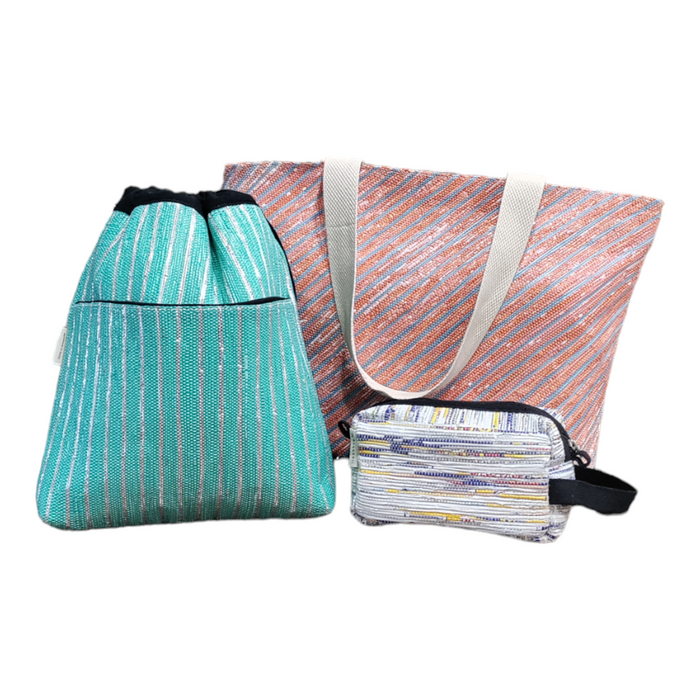 For Her | Combo 1 | Beach Bag with Light Backpack and Dopp Kit