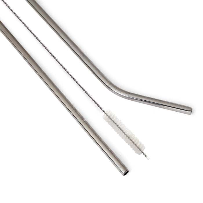 EcoFreaky Stainless Steel Straws with Cleaning Brush | Reusable straw