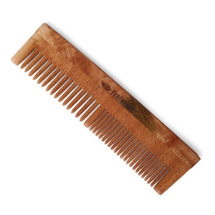 EcoFreaky Pure Neem Wood Comb | Antibacterial wooden comb